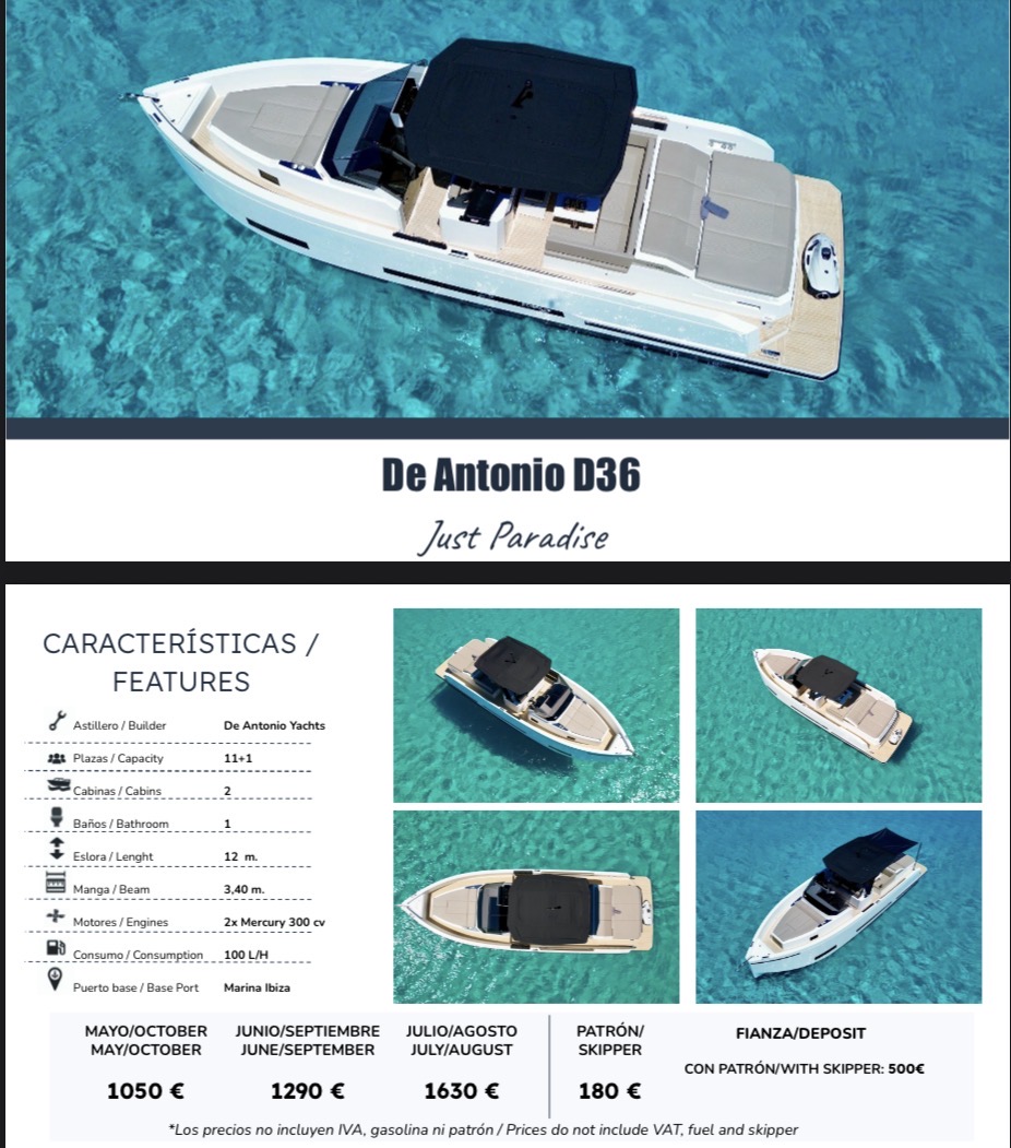De Antonio D36 Just Paradise