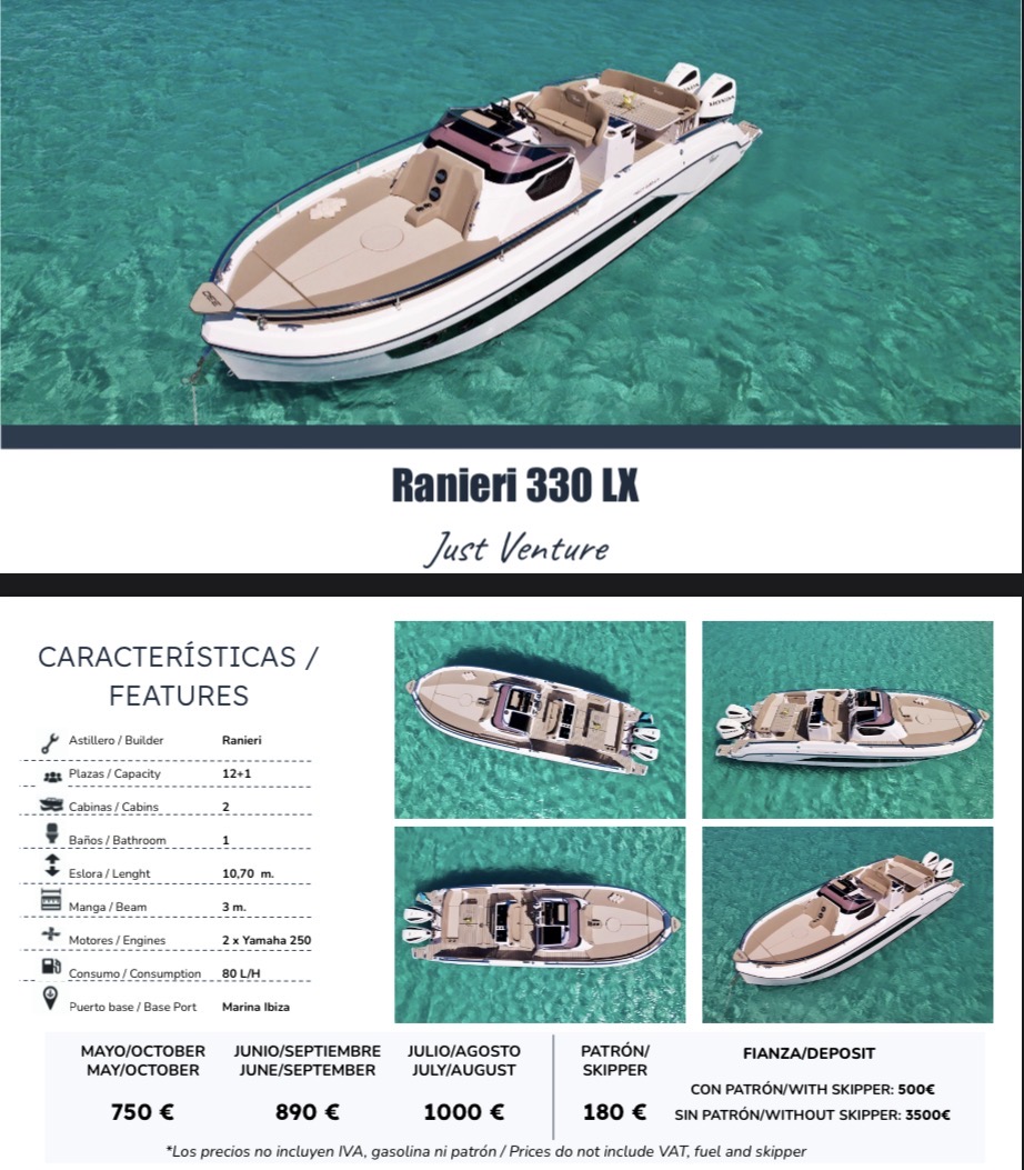 Ranieri 330 LX Just Venture